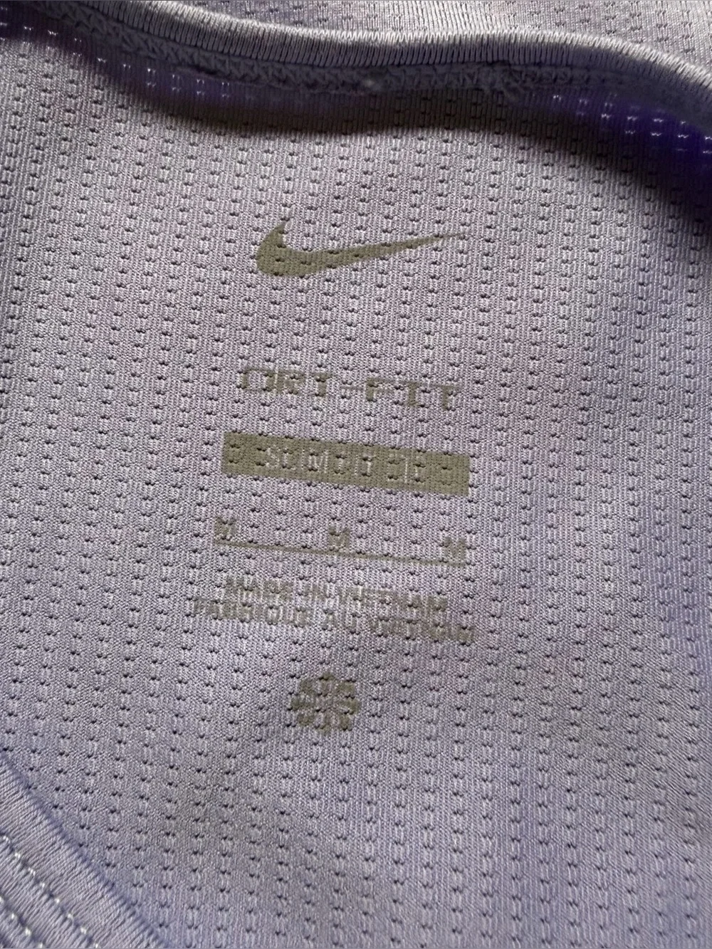 Nike Dri-FIT Lavender Racerback Tank Top Women’s Athletic Tennis Yoga Shirt M